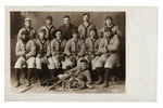 "1907 MANITOWOC" BASEBALL TEAM REAL PHOTO POSTCARD W/NEGRO LEAGUE STAR GEORGE WILSON.