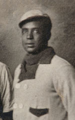 1908 "MANITOWOC" BASEBALL TEAM REAL PHOTO POSTCARD W/NEGRO LEAGUE STAR GEORGE WILSON.