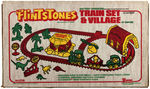 "THE FLINTSTONES BATTERY OPERATED TRAIN SET & VILLAGE" FACTORY-SEALED BOXED PLAYSET.