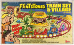 "THE FLINTSTONES BATTERY OPERATED TRAIN SET & VILLAGE" FACTORY-SEALED BOXED PLAYSET.