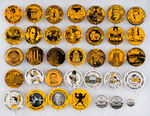 "IOWA HOMECOMING" UNIVERSITY GROUP OF BUTTONS/BADGES.