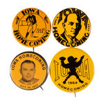 "IOWA HOMECOMING" UNIVERSITY GROUP OF BUTTONS/BADGES.