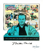 MILTON CANIFF EARLY SIGNED PRINT/"MILTON CANIFF AMERICA" SIGNED BOOK.