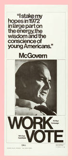 McGOVERN/NEW YORK CITY 1972 POSTER LOT OF FIVE.