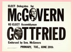 McGOVERN/NEW YORK CITY 1972 POSTER LOT OF FIVE.