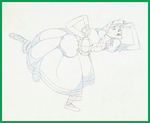 SILLY SYMPHONIES - MOTHER GOOSE GOES HOLLYWOOD PRODUCTION DRAWING FEATURING KATHARINE HEPBURN.