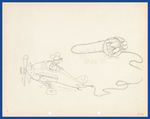 THE MAIL PILOT PRODUCTION DRAWING FEATURING MICKEY MOUSE.