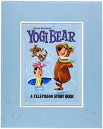 "HANNA-BARBERA'S YOGI BEAR - A TELEVISION STORY BOOK" ENGLISH HARDCOVER COVER ORIGINAL ART.