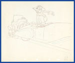 MICKEY'S RIVAL PRODUCTION DRAWING.