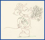 PUPPY LOVE PRODUCTION DRAWING FEATURING MICKEY MOUSE.