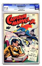 CAPTAIN MARVEL JR. #7 MAY 1943 CGC 7.5 CREAM TO OFF-WHITE PAGES CROWLEY COPY/FILE COPY.