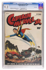 CAPTAIN MARVEL JR. #12 OCTOBER 1943 CGC 9.2 CREAM TO OFF-WHITE PAGES CROWLEY COPY.