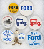 FORD 1960 V.P. BUTTONS (2) PLUS 1976 CAMPAIGN (8).