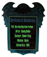 "THE HAUNTED MANSION 999 HAPPY HAUNTS BALL" LIMITED EDITION SCULPTURE.