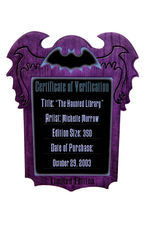 "THE HAUNTED MANSION 999 HAPPY HAUNTS BALL" LIMITED EDITION "THE HAUNTED LIBRARY" PIN SET.