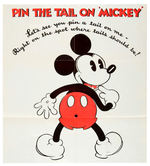 "PIN THE TAIL ON MICKEY MOUSE" GAME HALL BROTHERS VERSION.