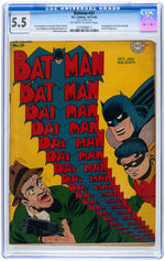 "BATMAN" #31 OCTOBER-NOVEMBER 1945 CGC 5.5 FINE-.