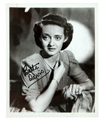 BETTE DAVIS SIGNED PHOTO.