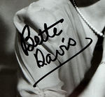 BETTE DAVIS SIGNED PHOTO.