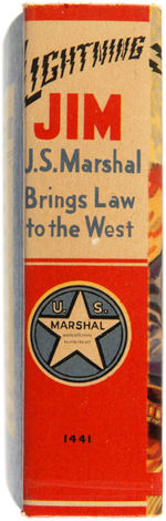 "LIGHTNING JIM U.S. MARSHAL BRINGS LAW TO THE WEST" FILE COPY BTLB.