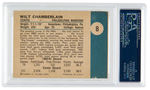 1961 FLEER #8 WILT CHAMBERLAIN ROOKIE CARD PSA VG+ 3.5.