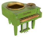 “WURLITZER” 1930s FIGURAL MINIATURE PROMOTIONAL PIANO/ASHTRAY.