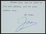 JOAN CRAWFORD SIGNED LETTER.