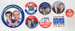 TOP CONDITION 182-PIECE PRESIDENTIAL CAMPAIGN BUTTON COLLECTION SPANNING 1968-2004.