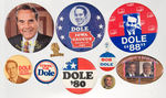 TOP CONDITION 182-PIECE PRESIDENTIAL CAMPAIGN BUTTON COLLECTION SPANNING 1968-2004.