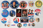 TOP CONDITION 182-PIECE PRESIDENTIAL CAMPAIGN BUTTON COLLECTION SPANNING 1968-2004.