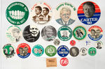 TOP CONDITION 182-PIECE PRESIDENTIAL CAMPAIGN BUTTON COLLECTION SPANNING 1968-2004.