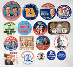 TOP CONDITION 182-PIECE PRESIDENTIAL CAMPAIGN BUTTON COLLECTION SPANNING 1968-2004.