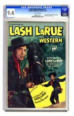 LASH LARUE WESTERN #1 SUMMER 1949 CGC 9.4 OFF-WHITE PAGES.