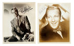 BOB HOPE & BING CROSBY SIGNED PHOTO PAIR.