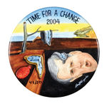 CAMPBELL ANTI-BUSH 2004 BUTTON BASED ON DALI ART.