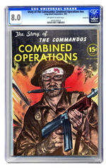 STORY OF THE COMMANDOS COMBINED OPERATIONS #NN 1943 CGC 8.0 CARSON CITY COPY.