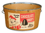 "DONALD DUCK CHOCOLATE DROPS" BUCKET.