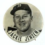 1950s JACKIE JENSEN PM10 STADIUM BUTTON.