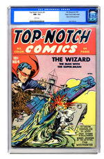 TOP-NOTCH COMICS #4 APRIL 1940 CGC 9.2 WHITE PAGES MILE HIGH COPY.