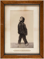 BLACK BOY BRISTLES AT BEING CALLED A DEMOCRAT IN 1901 LARGE REAL PHOTO FRAMED.