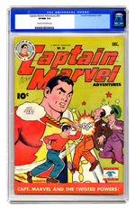 CAPTAIN MARVEL ADVENTURES #50 DECEMBER 1945 CGC 9.0 CREAM TO OFF-WHITE PAGES.