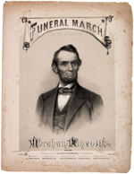 "FUNERAL MARCH/TO THE MEMORY OF/ABRAHAM LINCOLN" SHEET MUSIC.