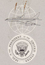 JFK PRESIDENTIAL "PRE-FLIGHT REPORT" S.F. TO ANDREWS WITH MATCHING PHOTO.