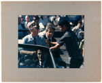 ROBERT KENNEDY FOUR LARGE COLOR PHOTOS FROM LOS ANGELES AREA JUNE 1968.