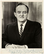 HUBERT HUMPHREY SIGNED AND INSCRIBED PHOTO.