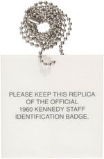 JOHN F. KENNEDY LIBRARY "OFFICIAL GUEST OCTOBER 29, 1993" EVENT BADGE.