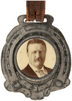 THEODORE ROOSEVELT THREE WATCH FOBS WITH CELLULOID.