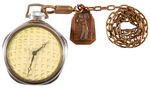 GOLFER JAMES BARNES PERSONALLY OWNED "U.S. ROYAL" GOLF THEME POCKET WATCH W/HOLE-IN-ONE METAL FOB.