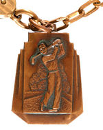 GOLFER JAMES BARNES PERSONALLY OWNED "U.S. ROYAL" GOLF THEME POCKET WATCH W/HOLE-IN-ONE METAL FOB.