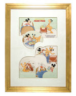 "MICKEY MOUSE - A GENTLEMAN'S GENTLEMAN" GOOD HOUSEKEEPING PAGE ORIGINAL ART BY HANK PORTER.